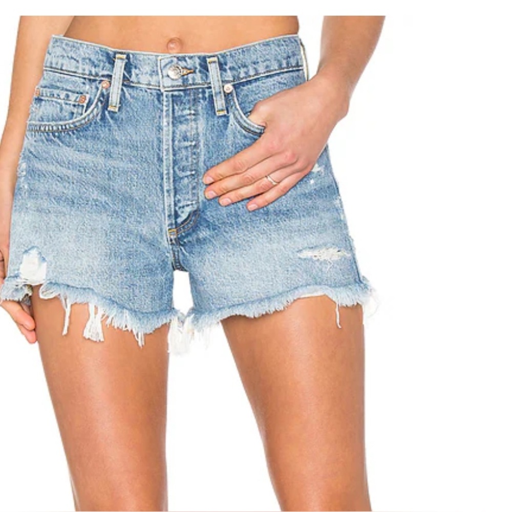 Agolde Denim Parker Cut Off shorts size 27